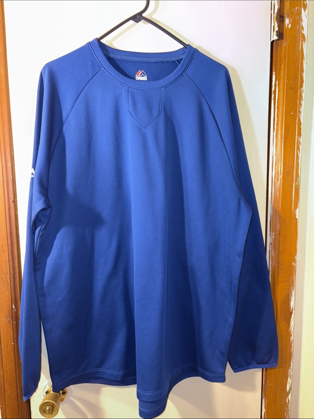 Majestic Men's Blue Crewneck Performance Sweatshirt